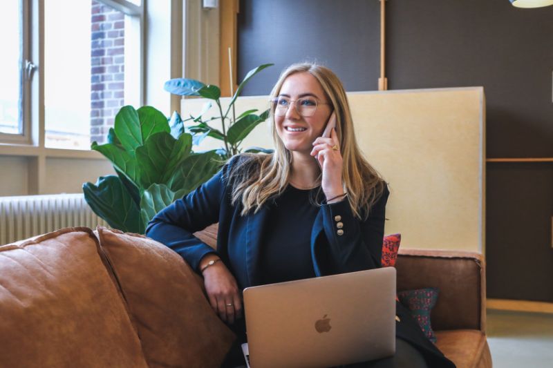 Woman Talking Through Her Phone