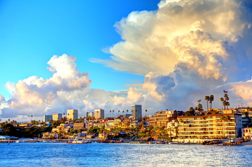 Storm Clouds Over Newport Beach California